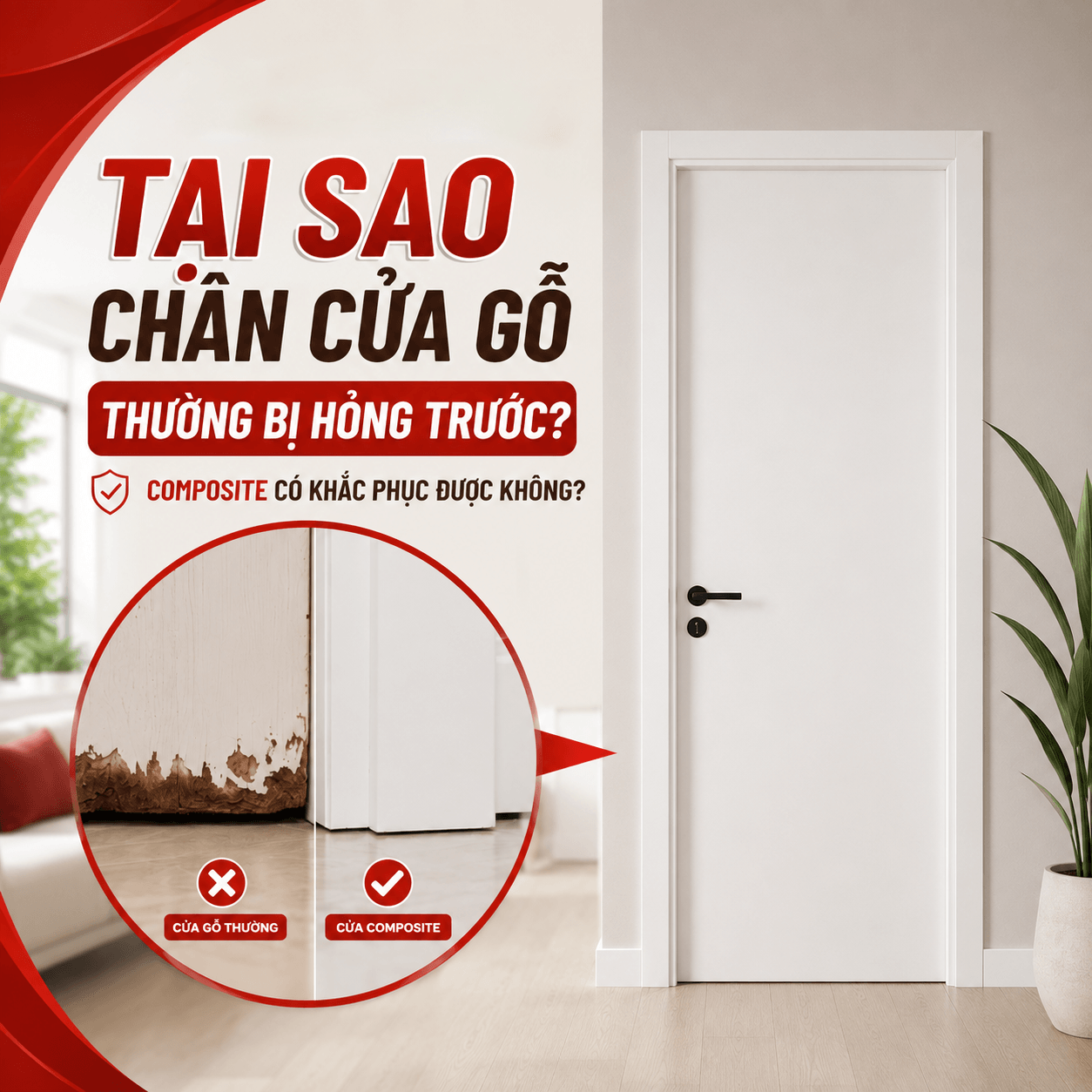 Tem bảo hành điện tử chính hãng 5 năm dán trên cánh cửa CGHome Ecosmart